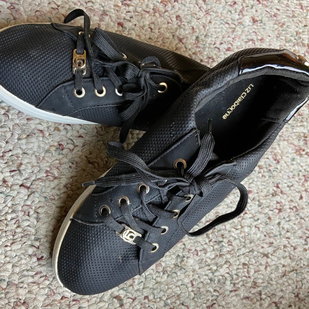 Black Liz Claiborne Tennis Shoes, Excellent